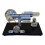 γType Stirling Engine Generator Model with LED Lights, Black Wooden Chassis DIY Educational Kit 1