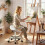 Homcom (White) HOMCOM Saddle Chair, Rolling Salon Stool for Massage Spa 1