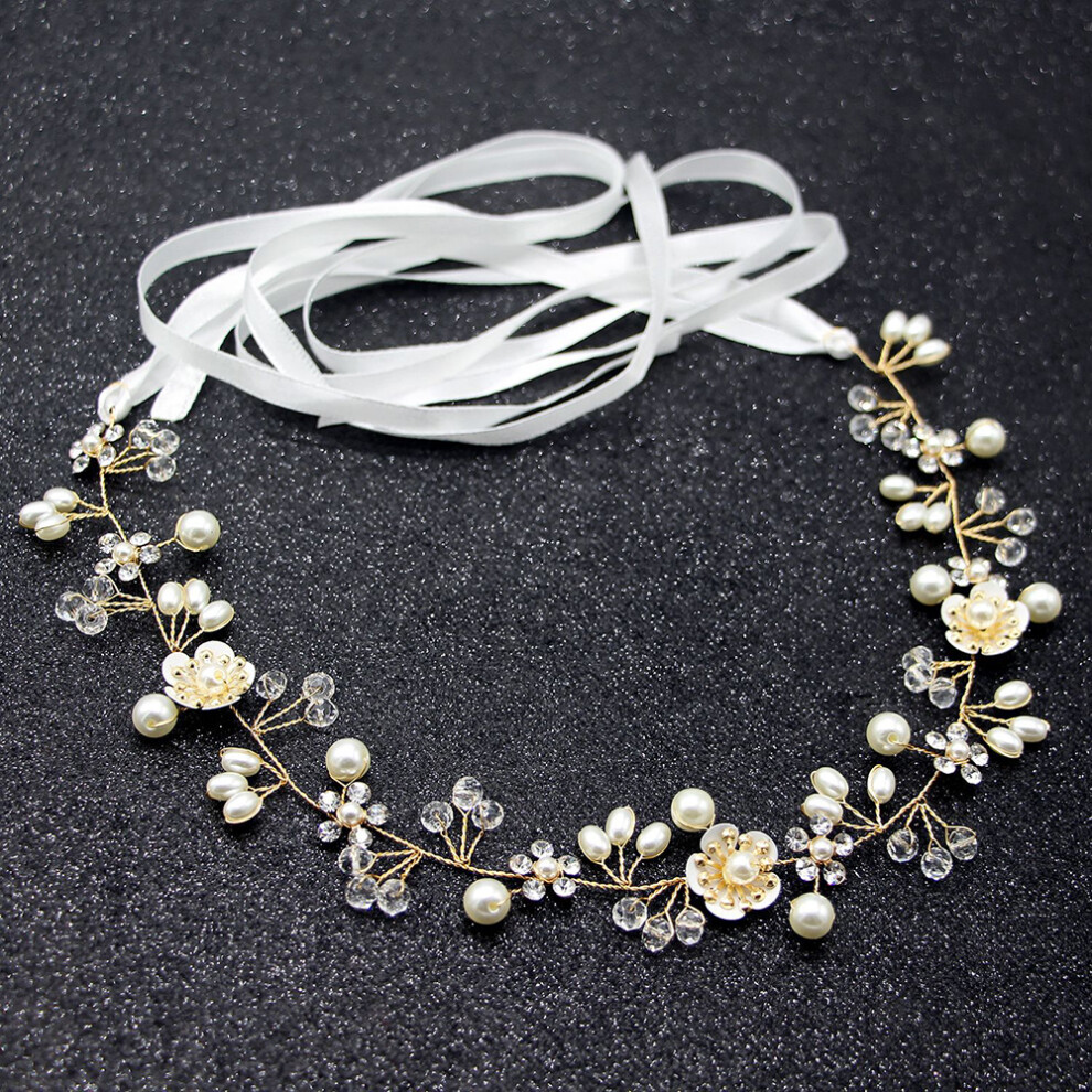 Reach-Tools Gold (Gold) Sparkling Rhinestone Hair Hoops For Weddings & Masquerades