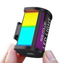 RGB LED Light 400-750nM Camera Fill Light for Camera Lens Photography Vlog Live Streaming with Cold Shoe Mount