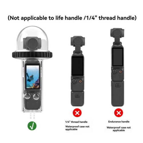 Waterproof Case for  Osmo Pocket 3 Camera Underwater Diving Housing Cover Protective Shell Surf Accessories A 1