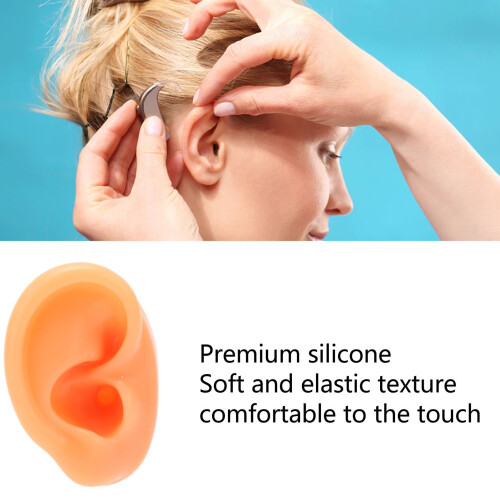 Silicone Right Ear Model for Piercing & Display, Reusable, Flexible 2