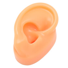 Silicone Right Ear Model for Piercing & Display, Reusable, Flexible
