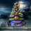 Hand-Painted Resin Halloween Tree Decoration with Lights 5