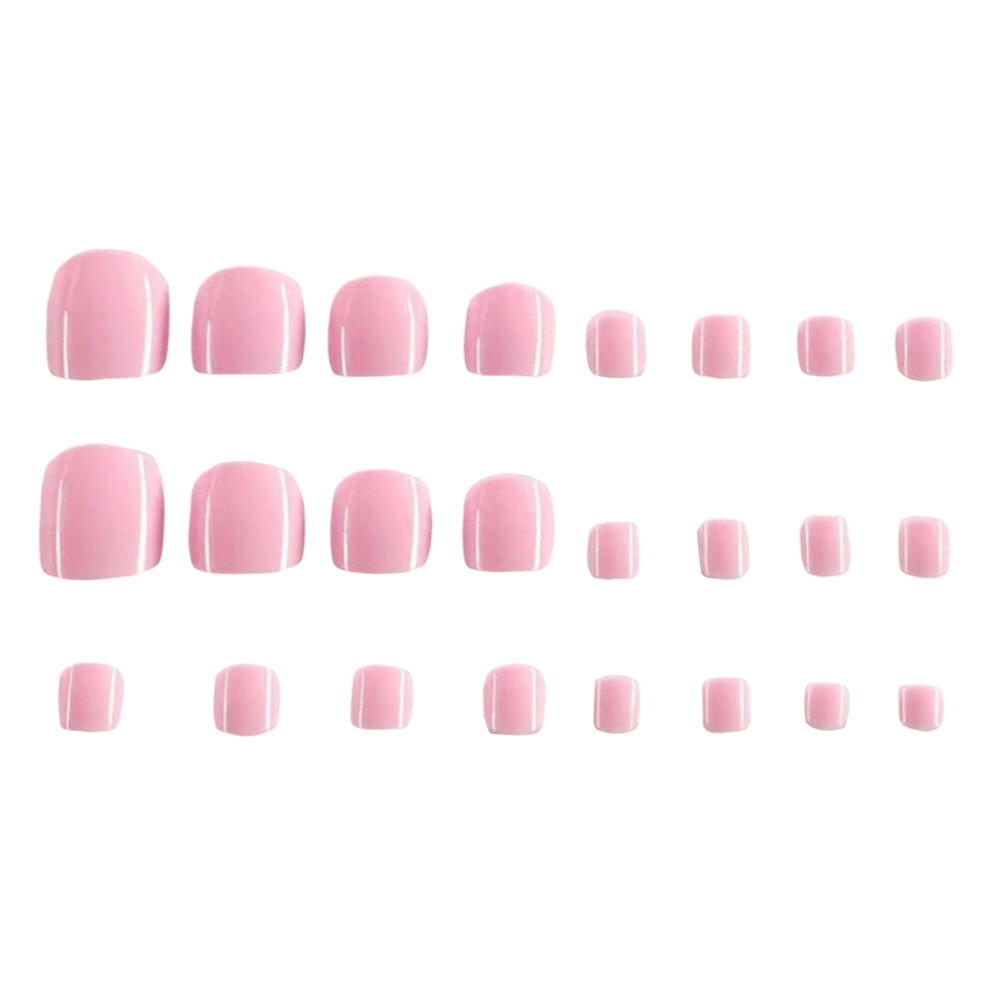 Roc-Electron Pink Glossy False Nails - Salon Quality & Long Lasting