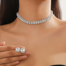 (3) Luxury Rhinestone Wedding Jewelry Set