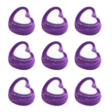 (D) Pastel Acrylic Heart Beads for DIY Bracelets - 200pcs