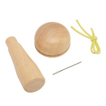 Set di utensili smontabili con fungo di legno per il rammendo, cucito e maglieria