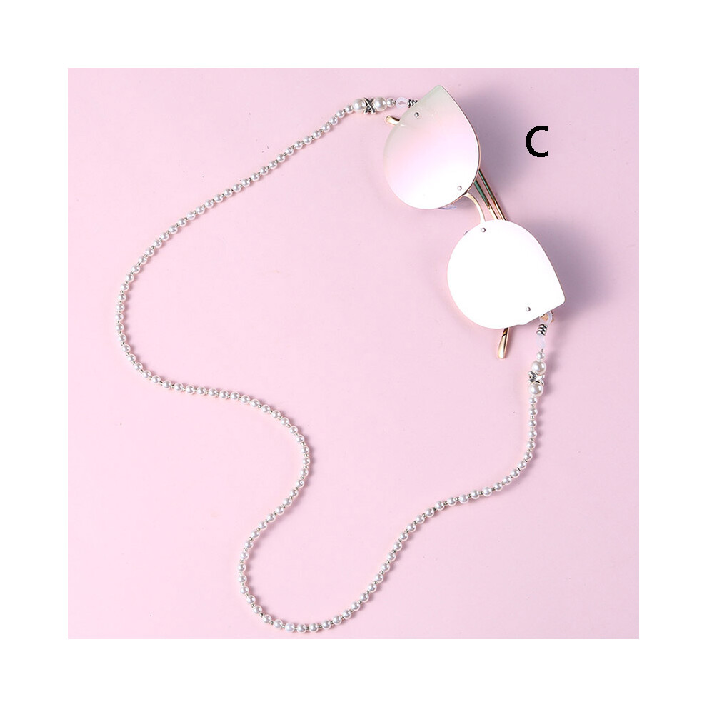 Roc-Electron (C) Pearl Eyeglass Chain For Women & Men