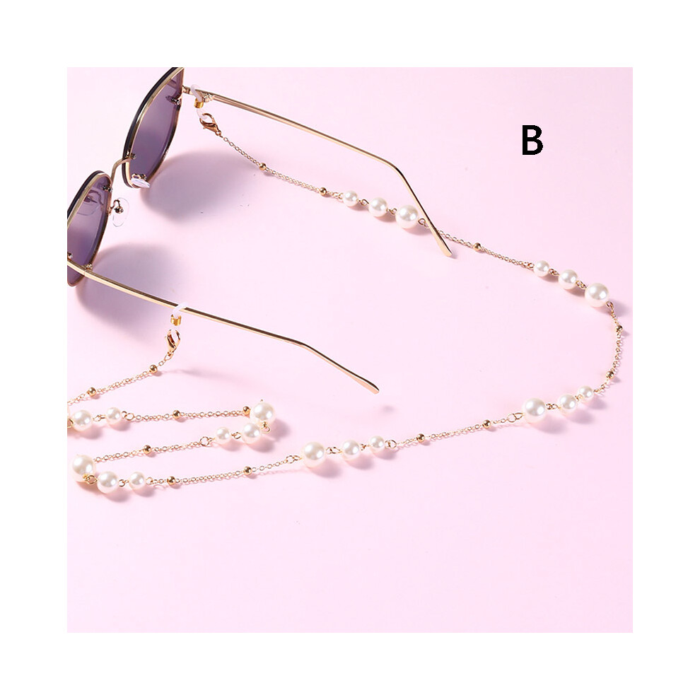 Roc-Electron (B) Pearl Eyeglass Chain For Women & Men