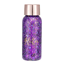 30ml Sprudelndes Glitzer-Gesichts- und Körpergel mit Sternen & Monden für Partymake-up