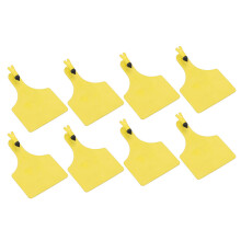 50pc Clibeanna Cluas Beostoic Rubair Buí do Bhó & Caoirigh