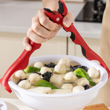 (Crimson 1 piece) 3-in-1 Kitchen Tongs with Bottle Opener, 22cm