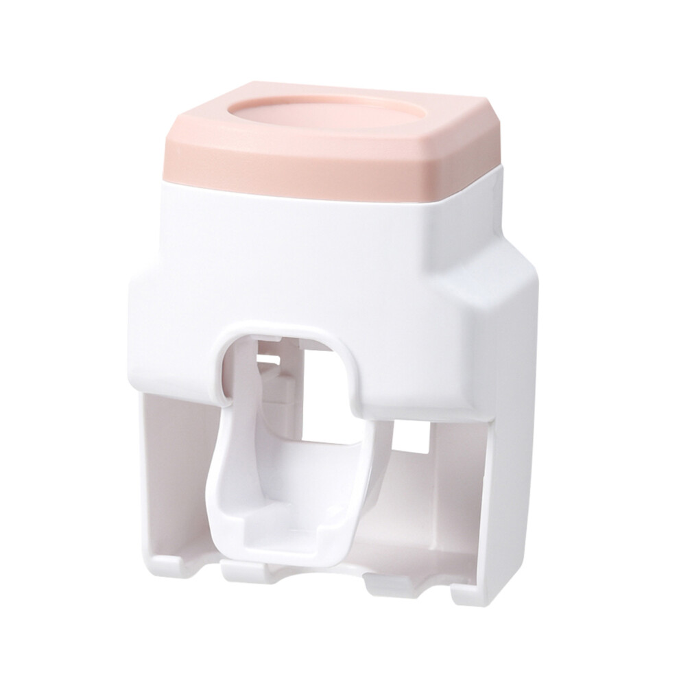 Reach-Tools Pink (Pink) Wall Mounted Toothbrush Holder & Toothpaste Dispenser