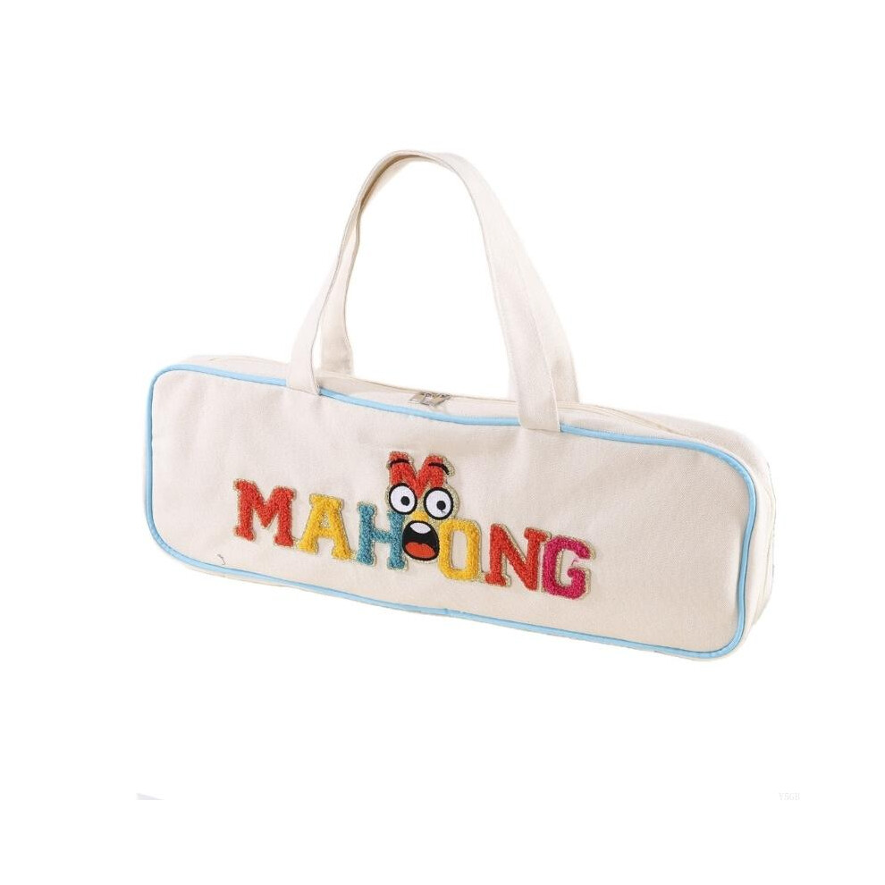 Photos - Cosmetic Bag (W) Modern Cartoon Makeup Carry Bag For Mahjong Storage Made Of Strong Canvas Fabric