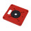 Aluminum Alloy Router Table Insert Plate, Red, Universal Size 2