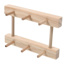 Wooden Thread Rack Wall Mount Embroidery Floss Organizer for Bobbins SpaceSaving Tangle Storage