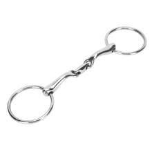 Anello a O in acciaio inox per morso, bocca da 135 mm, collegamento flessibile