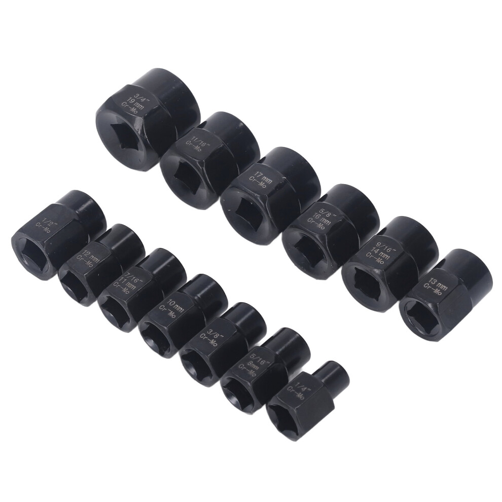 13Pcs Bolt Nut Extractor Socket Set - Chromium Molybdenum Steel 6951389672651
