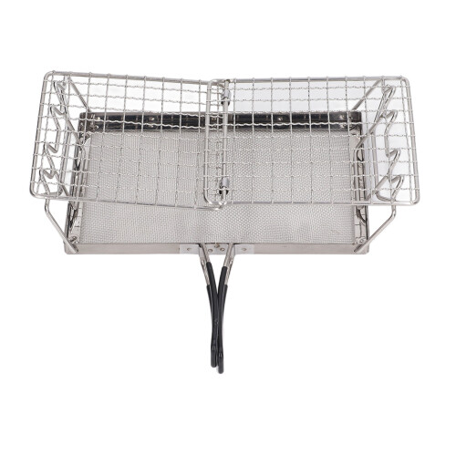 Support de grille-pain de camping en acier inoxydable, pliable 1