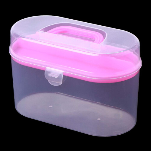 Sewing Storage Box with Compartments, Durable Organizer for Needles and Thread, Compact Travel Kit 2