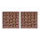 2-Pack Christmas Silicone Moulds - 25-Cavity Brown 1