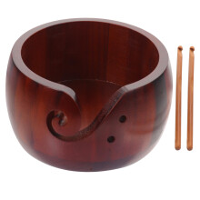 Elegant Crochet Hook Organizer and Yarn Storage Bowl for Smooth Yarn Pull and ColorMatching Design