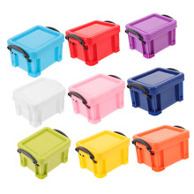 9pcs Plastic Storage Boxes with Lids for Crafts Jewelry and Small Items Durable SpaceSaving Organizer Set