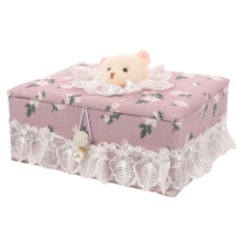 Sewing Pin Storage Box Compact Needle Holder Case with Delicate Pattern for Home Projects
