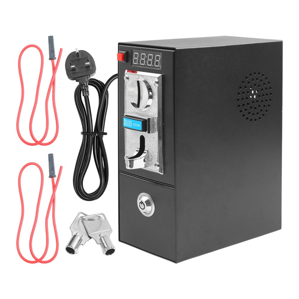 220V Coin Operated Timer Control Box For Vending Gaming & Washing Machine 703052546563