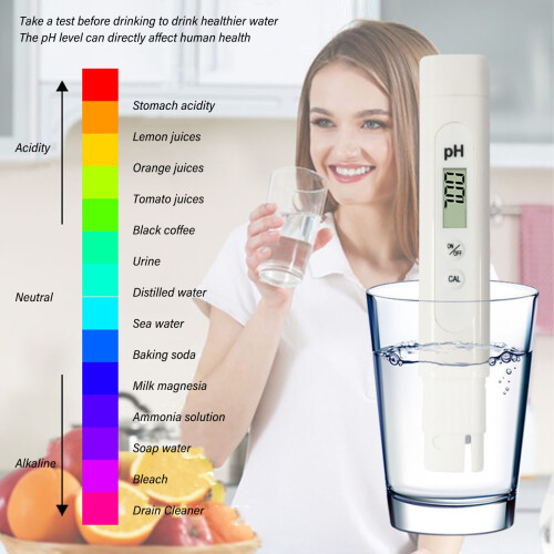Portable Digital pH Meter Tester, High Accuracy, Water Quality Testing 2