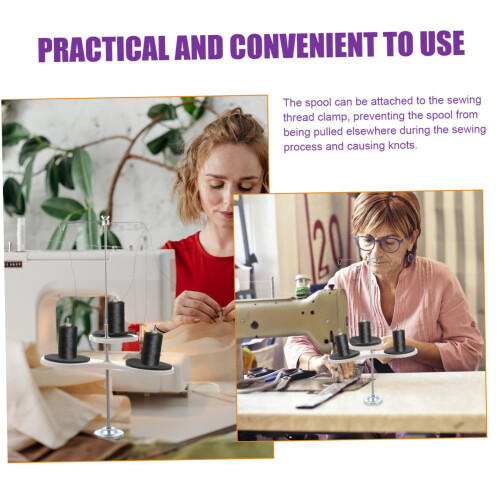 Thread Spool Stand for Sewing Machine, MultiSpool Organizer for Quilting and Embroidery, Smooth Thread Delivery 2