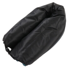 Aufblasbares Sofa 1,85 m lang aus Oxford-Stoff Lounge für Reisen & Strand (Schwarz & Blau)