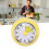 Mechanical Countdown Timer Stainless Steel Visual Dial Pale Yellow 1