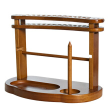Wooden Yarn Holder and Dispenser for Crochet and Knitting, Detachable Spinner Base, Smooth Yarn Feed