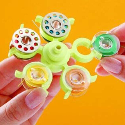 Sewing Bobbin Holder with 6Layer Rotating Design, 30 Slot Thread Organizer Tower, Tangle Storage 1