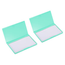 Magnetic Needle Storage Case Set, 2 Pcs Green Durable Plastic Sewing Pin Organizer Box for Embroidery and Knitting