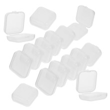 100pcs Small Plastic Organizer Boxes for Crafts Beads Hooks Earplugs Storage Home Office Travel