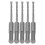 5Pcs Spiral Impact Drill Bits 110mm 4mm Cemented Carbide 1