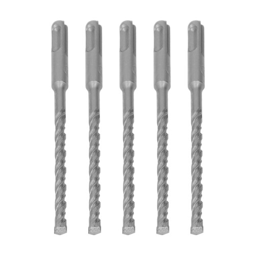 Rotary Hammer Drill Bits 5 Pcs 160mm Carbide Tip Impact Bits for Brick Stone
