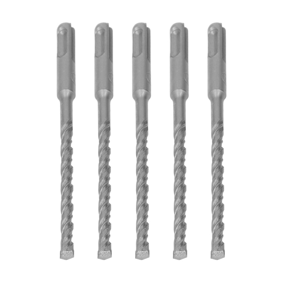 Rotary Hammer Drill Bits 5 Pcs 160Mm Carbide Tip Impact Bits For Brick Stone 7671389629934