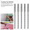 Rotary Hammer Drill Bits 5 Pcs 160mm Carbide Tip Impact Bits for Brick Stone 4