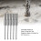 5Pcs Spiral Impact Drill Bits 110mm 4mm Cemented Carbide 8