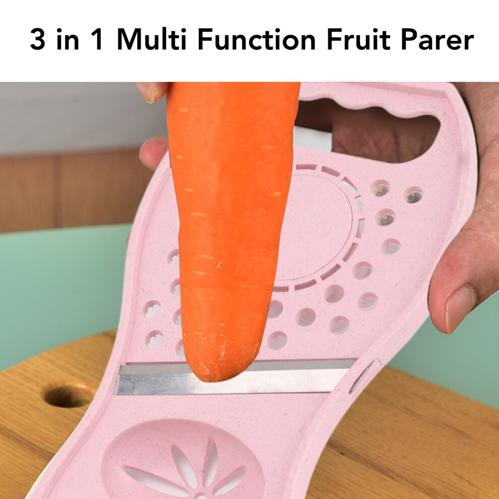 Pink Multi-Function Lemon Squeezer Peeler