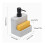 300ml LShape Soap Dispenser with Pump for Kitchen and Bathroom, OneHanded Controlled Flow Design 2