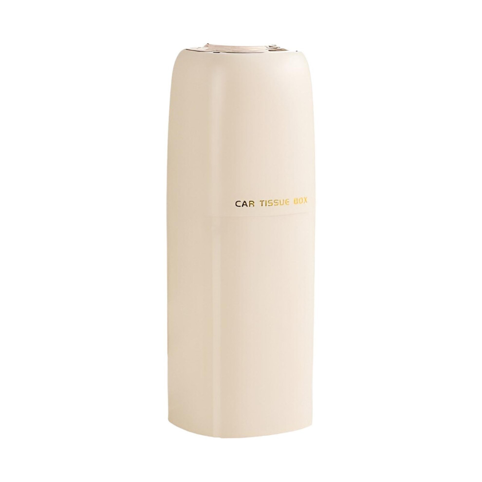 Car Tissue Holder With Easy Access, Compact Cup Holder Fit, Travel Dispenser For Car And Home Beige 9174973216544