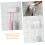 2pcs No Drill Wall Mounted Toothbrush Holder with Automatic Lid and Drain, Space Saving Bathroom Organizer 4