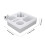 White Silicone Couch Cup Holder Tray with Phone Stand, Non‑Slip Sofa Armrest Organizer for Drinks and Snacks 2