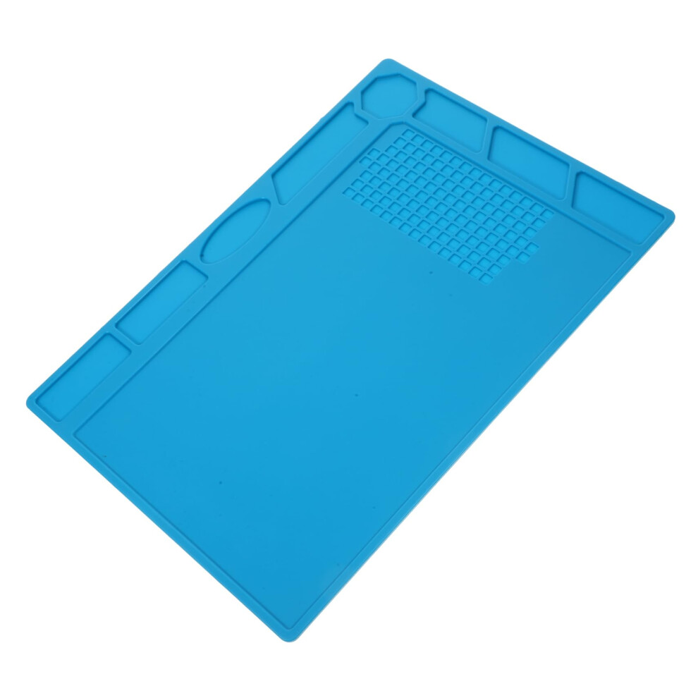 Large Heat Resistant Silicone Soldering Mat With Parts Organizer For Electronics 9169991272085