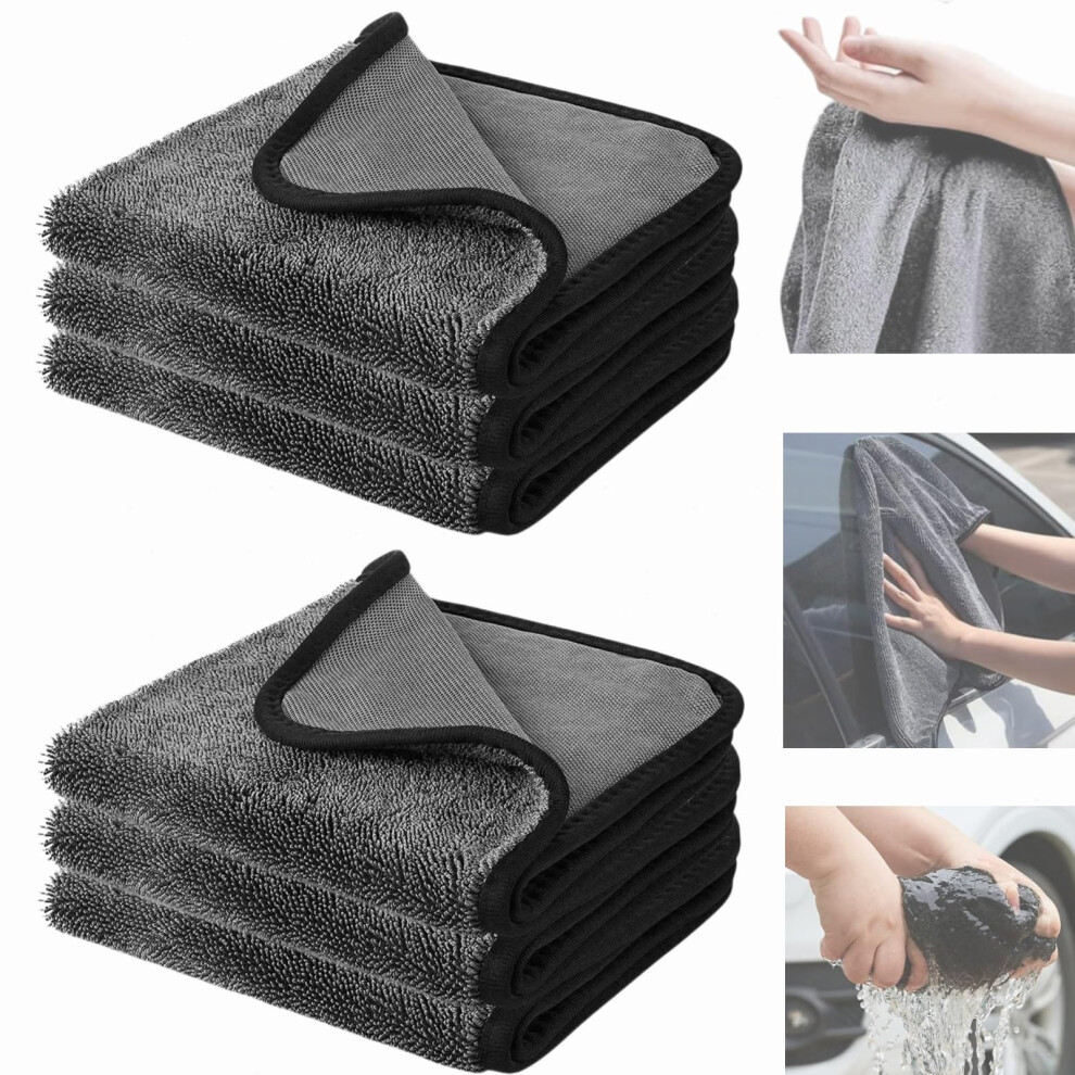 Microfiber Cleaning Cloths Dualsided Streak Towels For Bathroom Glass Car Home 30X30cm 6Pcs 9174973217053